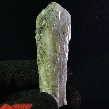 Danburite (with Pyrite and Calcite) UV Reactive Crystal Raw Point Specimen from Mexico - 42 grams - #14