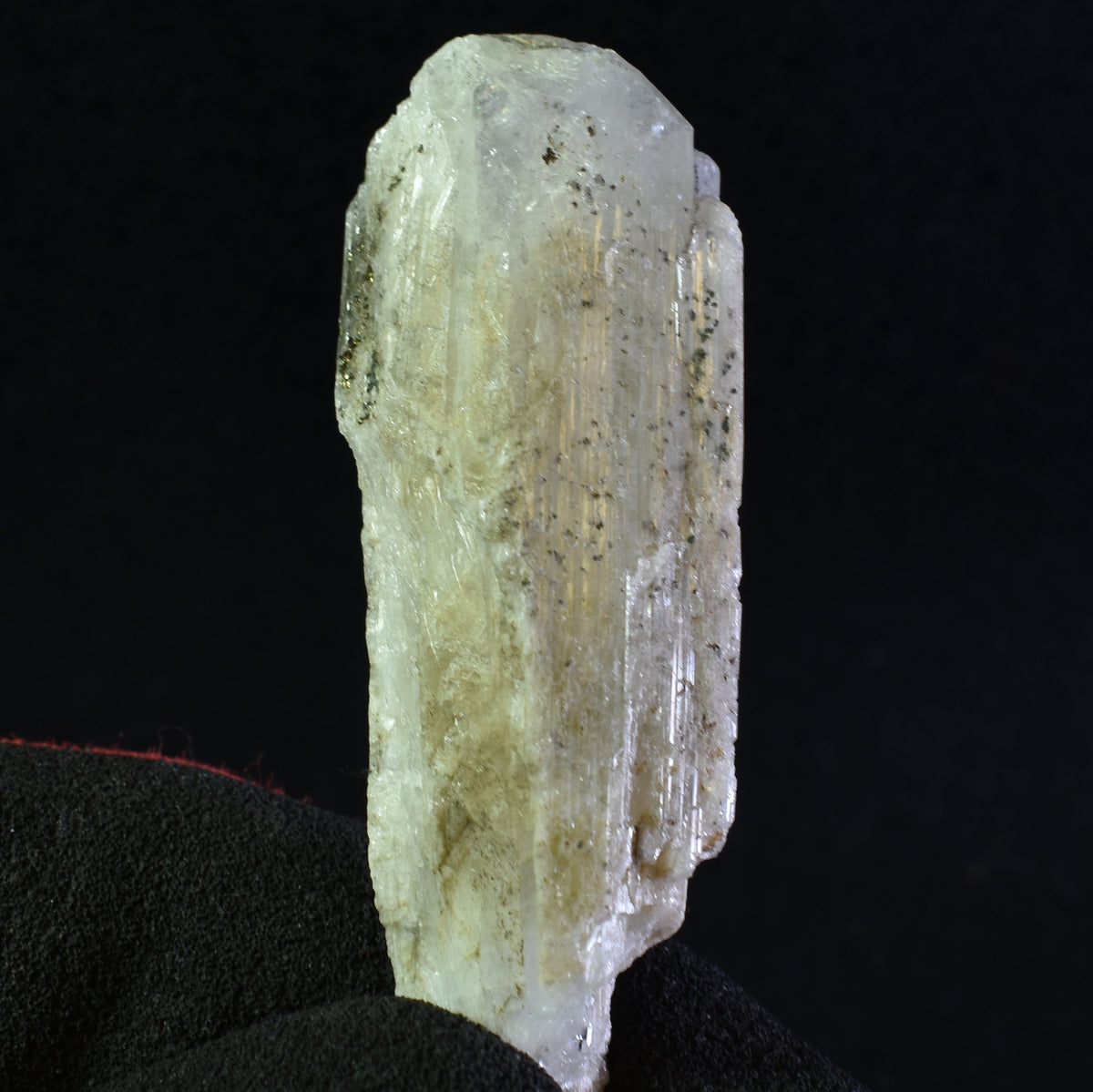 Danburite (with Chalcopyrite) UV Reactive Crystal Raw Point Specimen from Mexico - 24 grams - #26