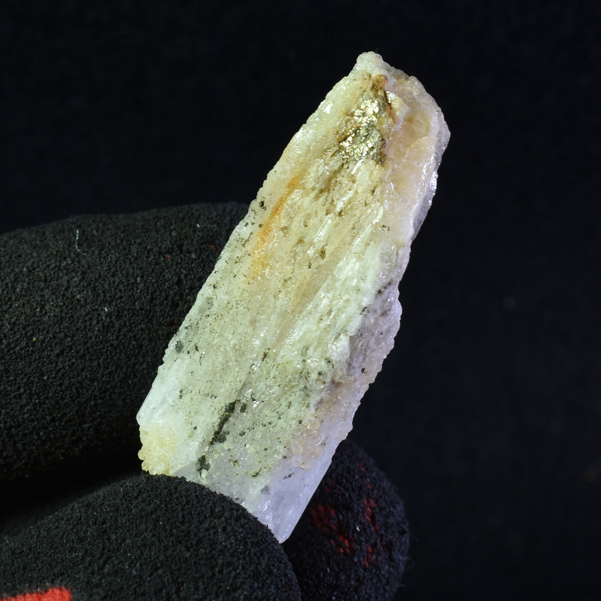 Danburite (with Pyrite and Calcite) NON UV Reactive Crystal Raw Point Specimen from Mexico - 12 grams - #27