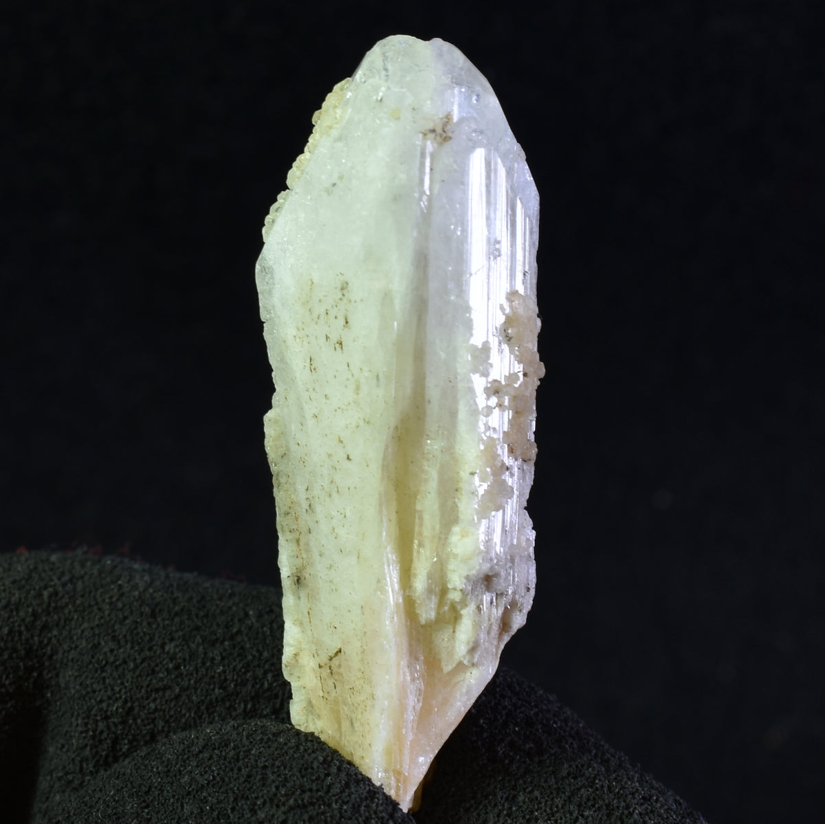 Danburite (with Pyrite and Calcite) NON UV Reactive Crystal Raw Point Specimen from Mexico - 12 grams - #27