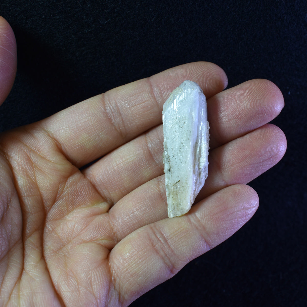 Danburite (with Pyrite and Calcite) NON UV Reactive Crystal Raw Point Specimen from Mexico - 12 grams - #27
