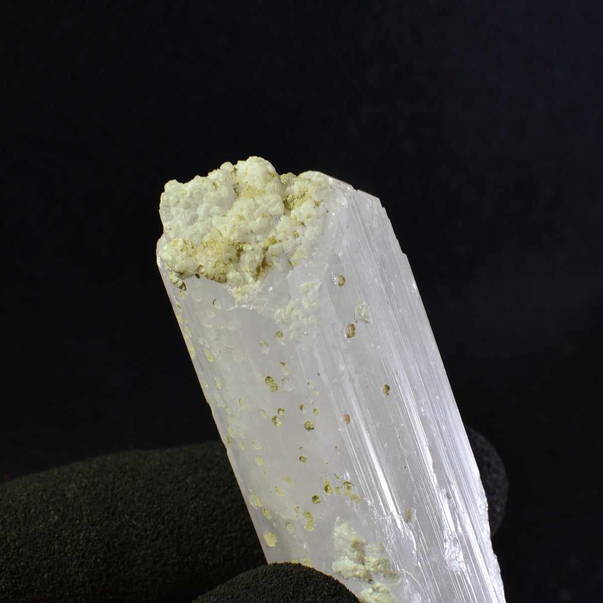 Danburite (with Calcite) UV Reactive Crystal Raw Point Specimen from Mexico - 58 grams - #30