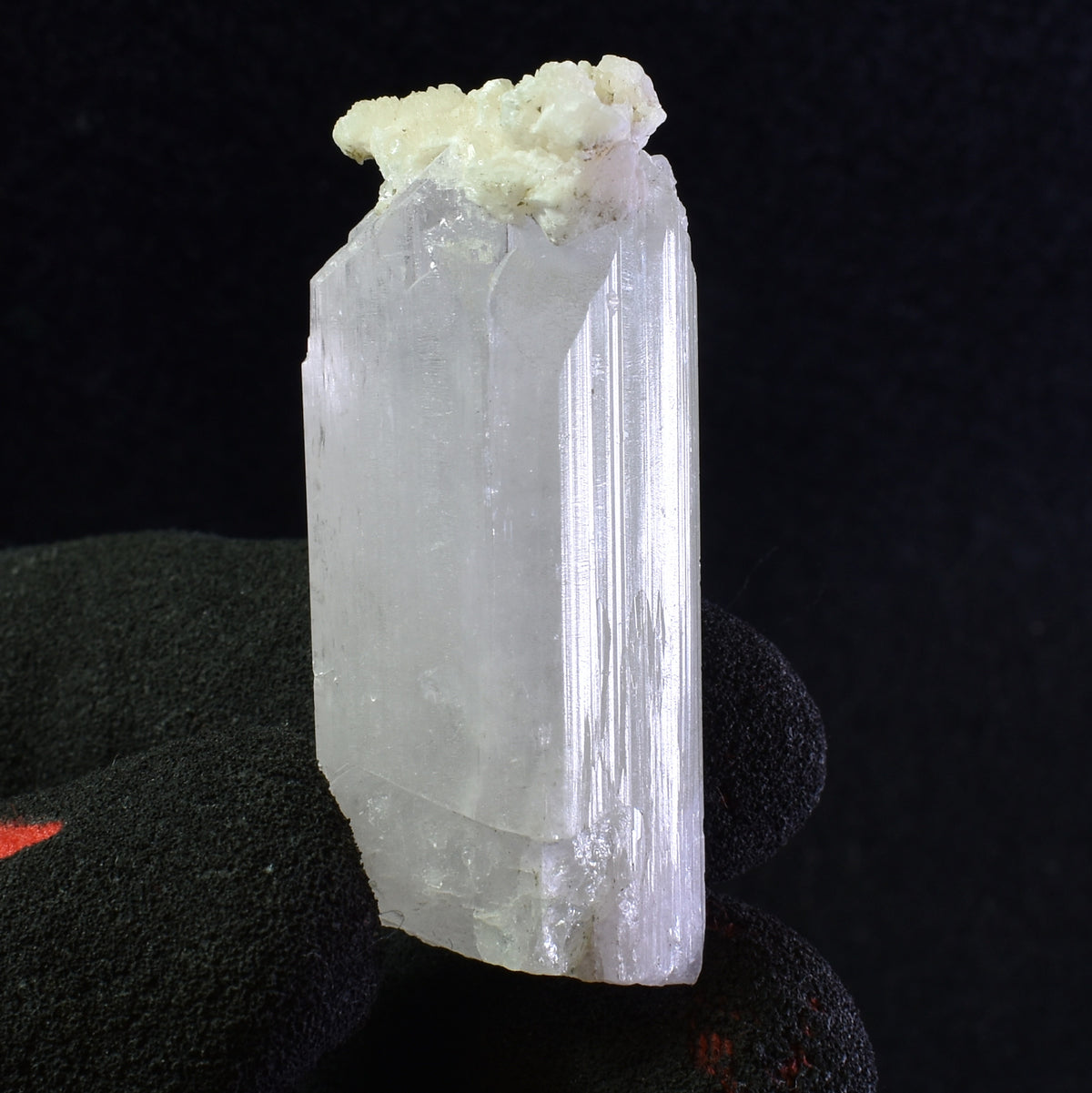Danburite (with Calcite) UV Reactive Crystal Raw Point Specimen from Mexico - 28 grams - #32