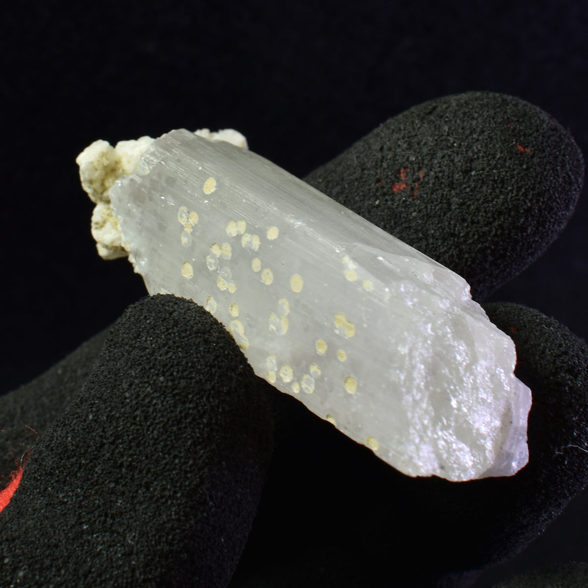 Danburite (with Calcite) UV Reactive Crystal Raw Point Specimen from Mexico - 28 grams - #32