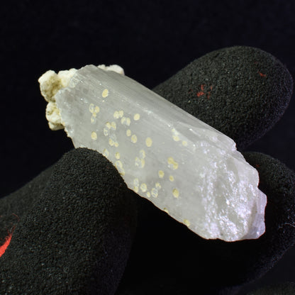 Danburite (with Calcite) UV Reactive Crystal Raw Point Specimen from Mexico - 28 grams - #32