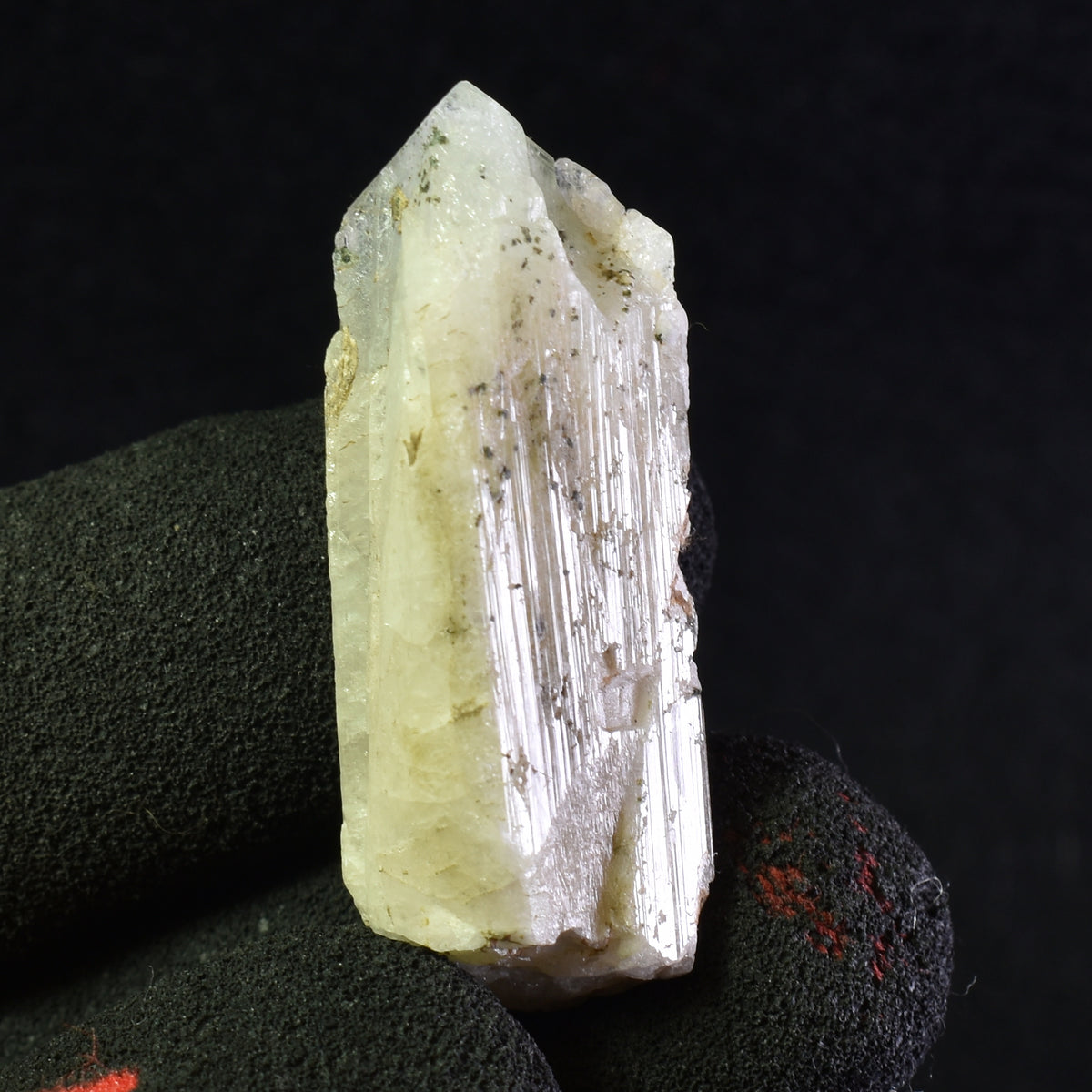 Danburite (with Calcite) UV Reactive Crystal Raw Point Specimen from Mexico - 12 grams - #38