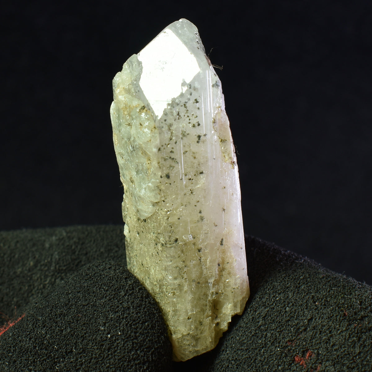 Danburite (with Calcite) UV Reactive Crystal Raw Point Specimen from Mexico - 12 grams - #38