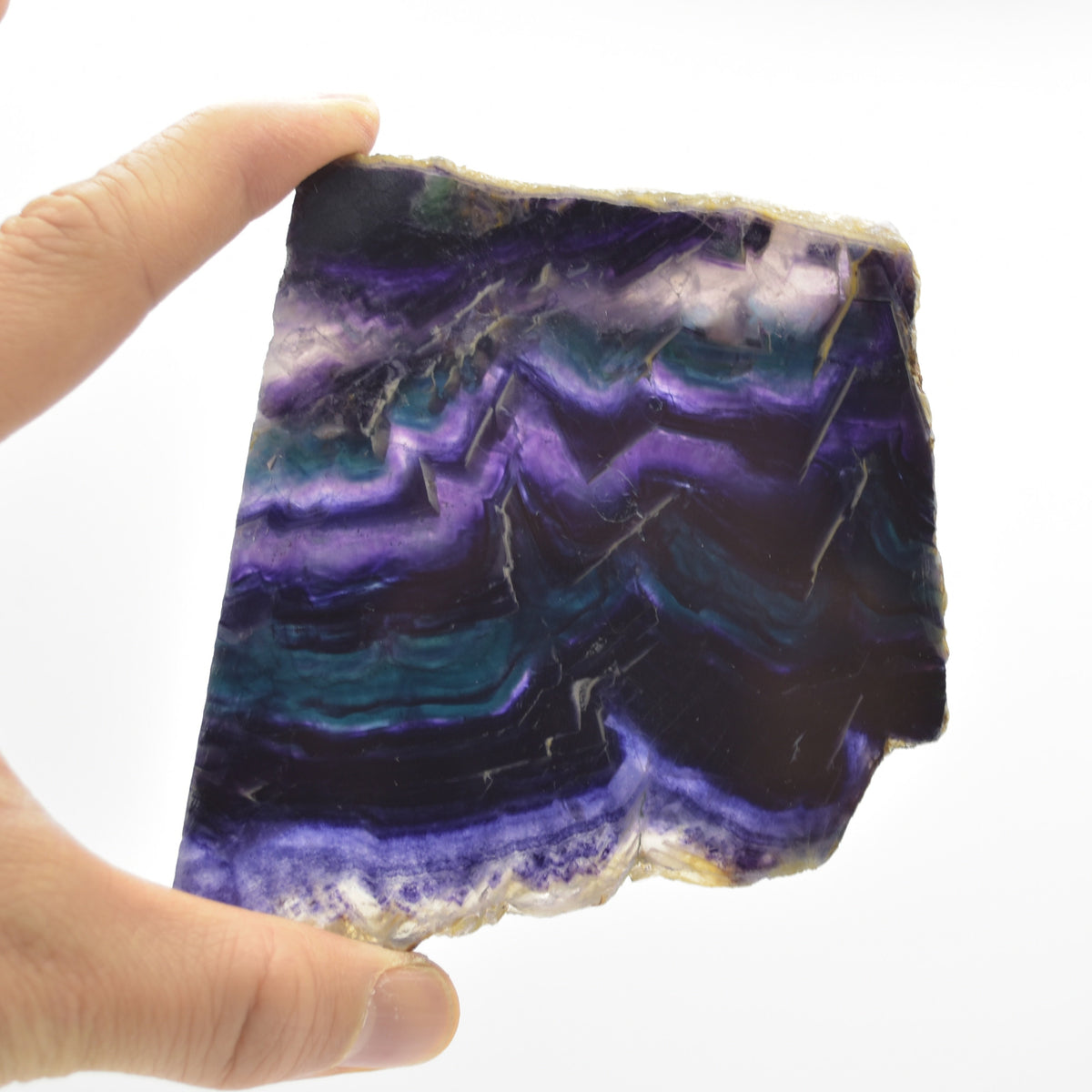 Rainbow Fluorite Freeform Slice - 271 grams - #12