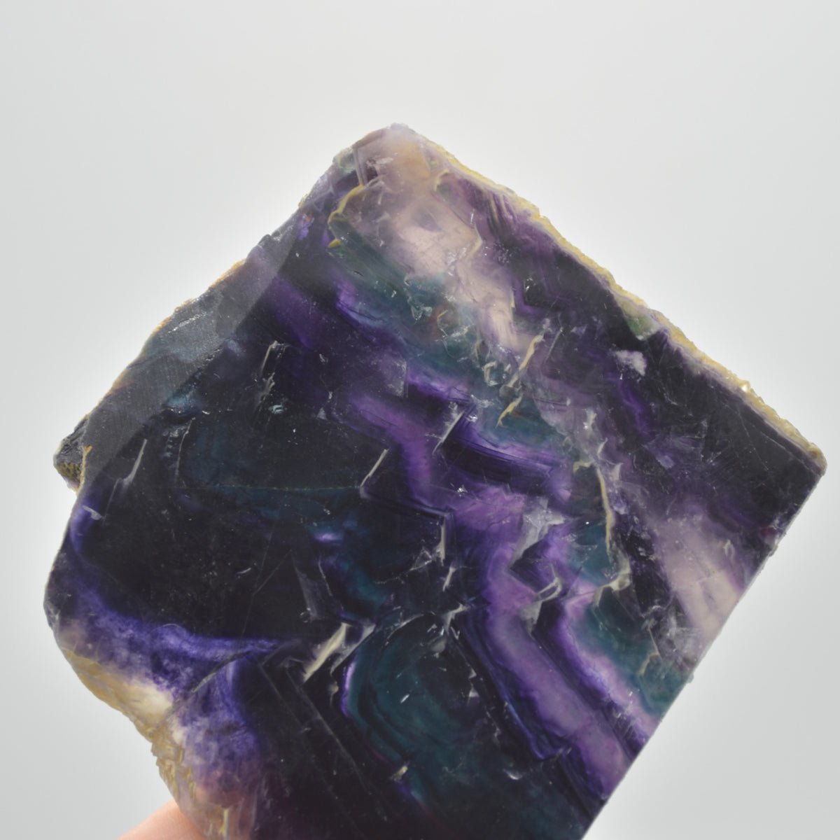 Rainbow Fluorite Freeform Slice - 271 grams - #12