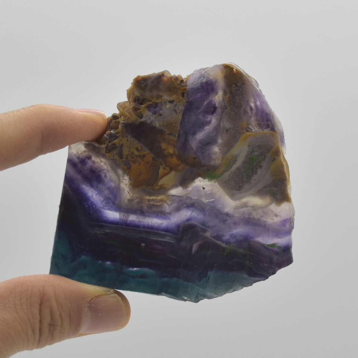 Rainbow Fluorite Freeform Slice - 108 grams - #30