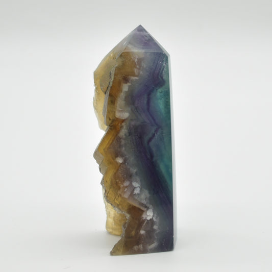 Rainbow Fluorite Freeform Slice - 175 grams - #008