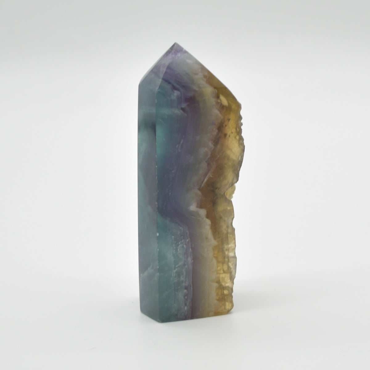 Rainbow Fluorite Freeform Slice - 175 grams - #008