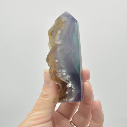 Rainbow Fluorite Freeform Slice - 175 grams - #008