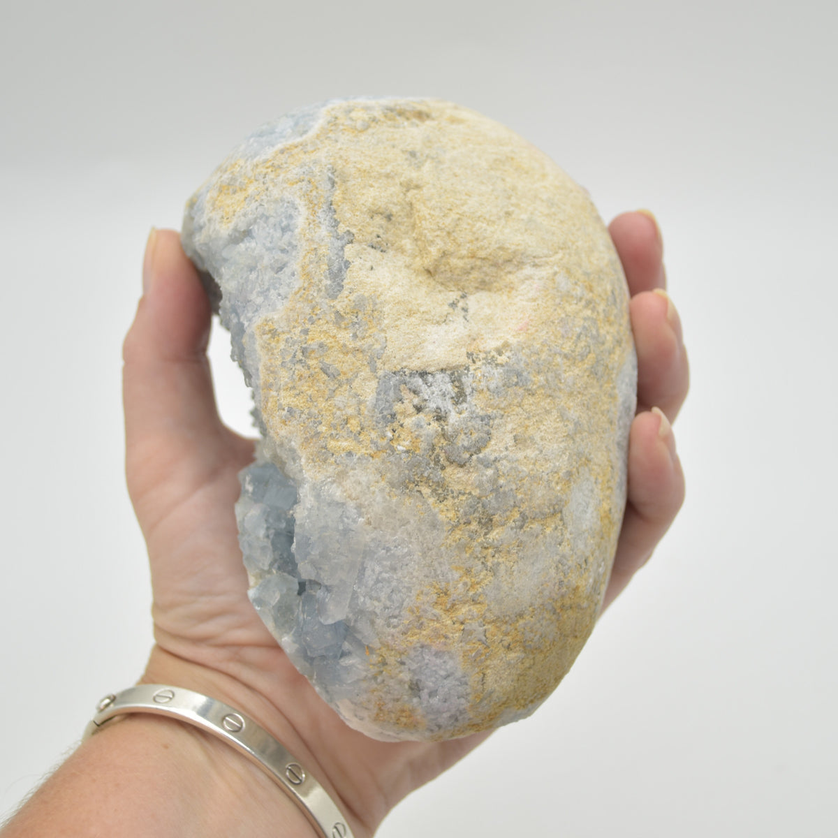 Celestite Crystal Geode - 1371 grams - #03