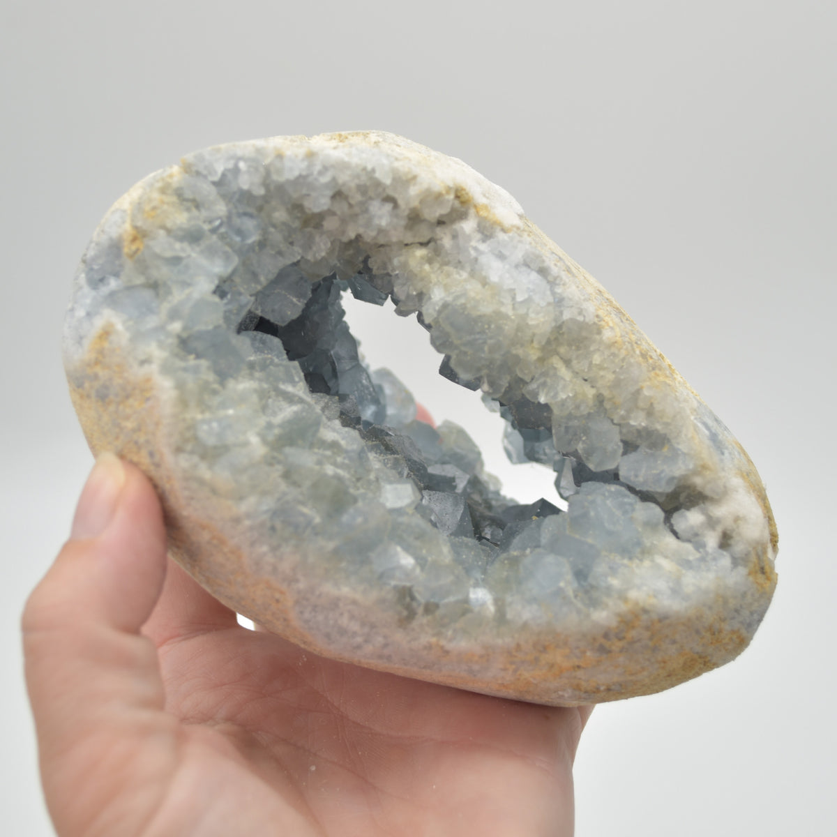 Celestite Crystal Geode - 1371 grams - #03