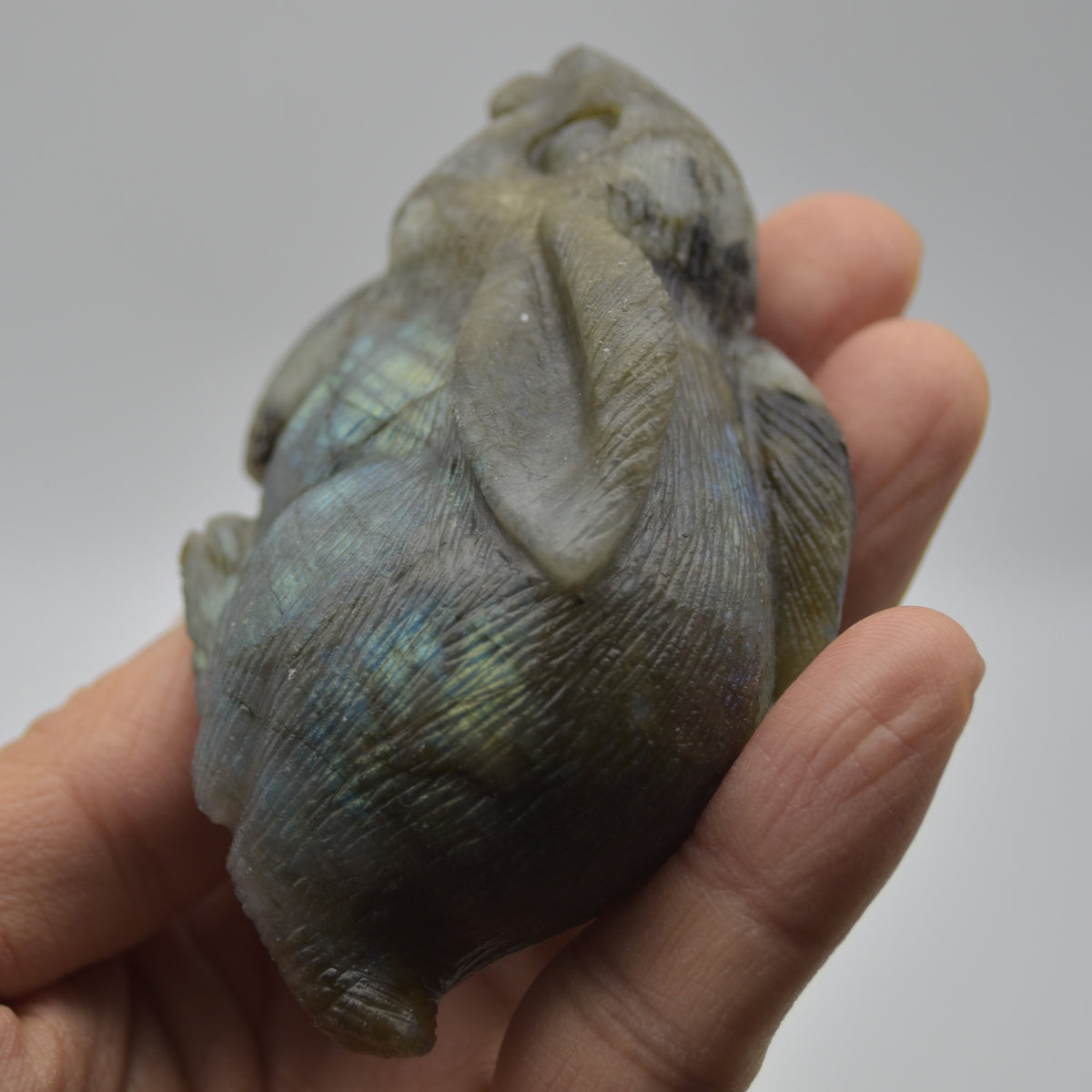 Labradorite Carved Rabbit - 8.5cm - 197 grams #04