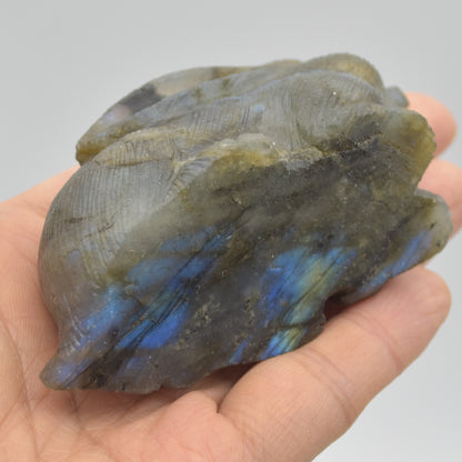 Labradorite Carved Rabbit - 9cm - 194 grams #08