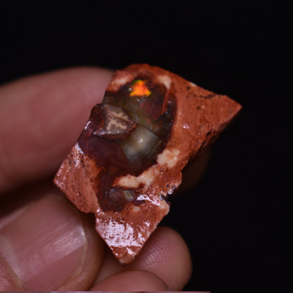 Mexican Rough Raw Fire Opal in Matrix Specimen Stone - 57ct #01