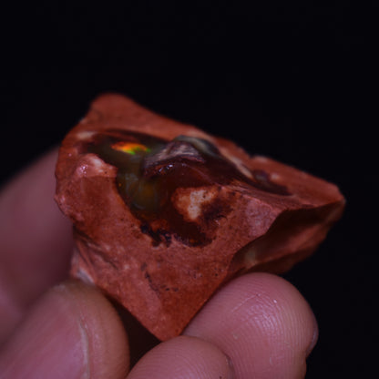 Mexican Rough Raw Fire Opal in Matrix Specimen Stone - 57ct #01