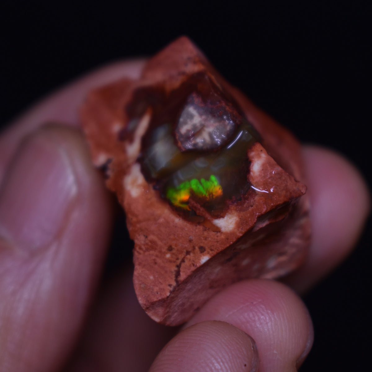 Mexican Rough Raw Fire Opal in Matrix Specimen Stone - 57ct #01