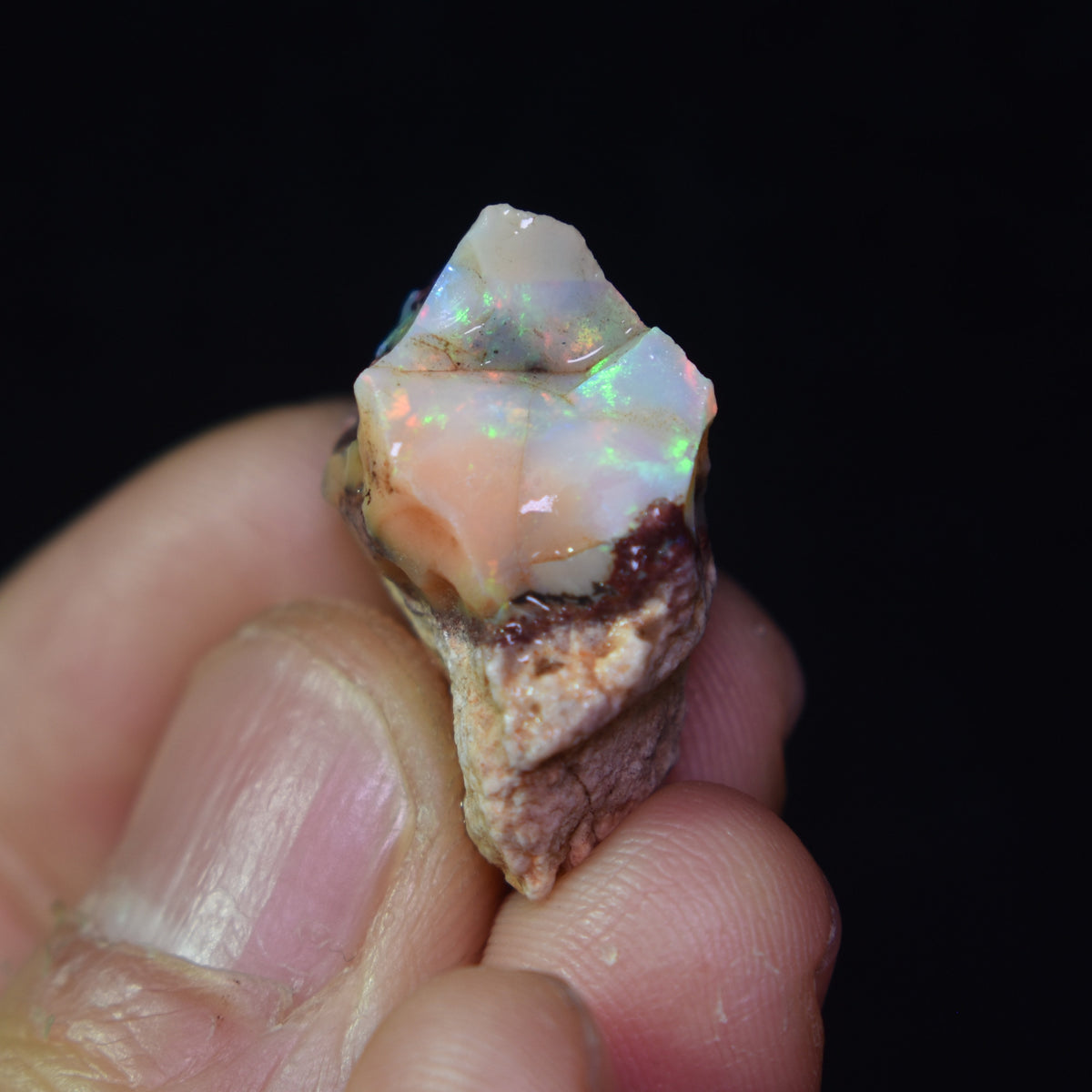 Mexican Rough Raw Fire Opal in Matrix Specimen Stone - 21ct #06