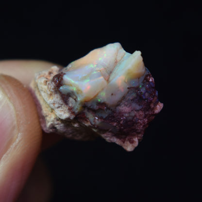 Mexican Rough Raw Fire Opal in Matrix Specimen Stone - 21ct #06