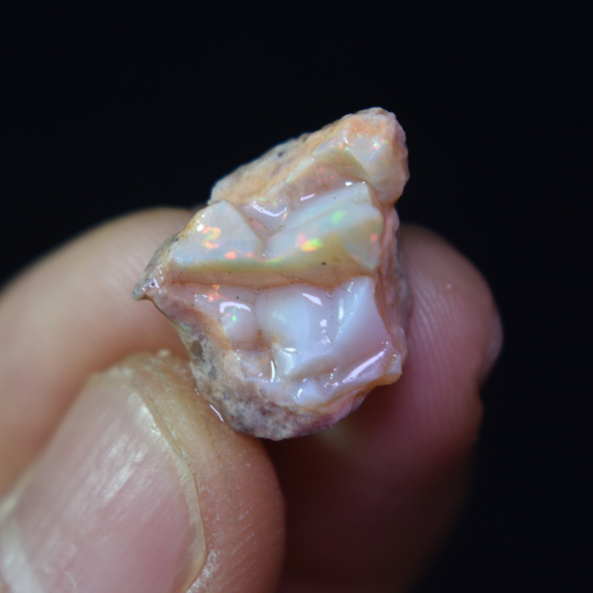 Mexican Rough Raw Fire Opal in Matrix Specimen Stone - 8ct #07
