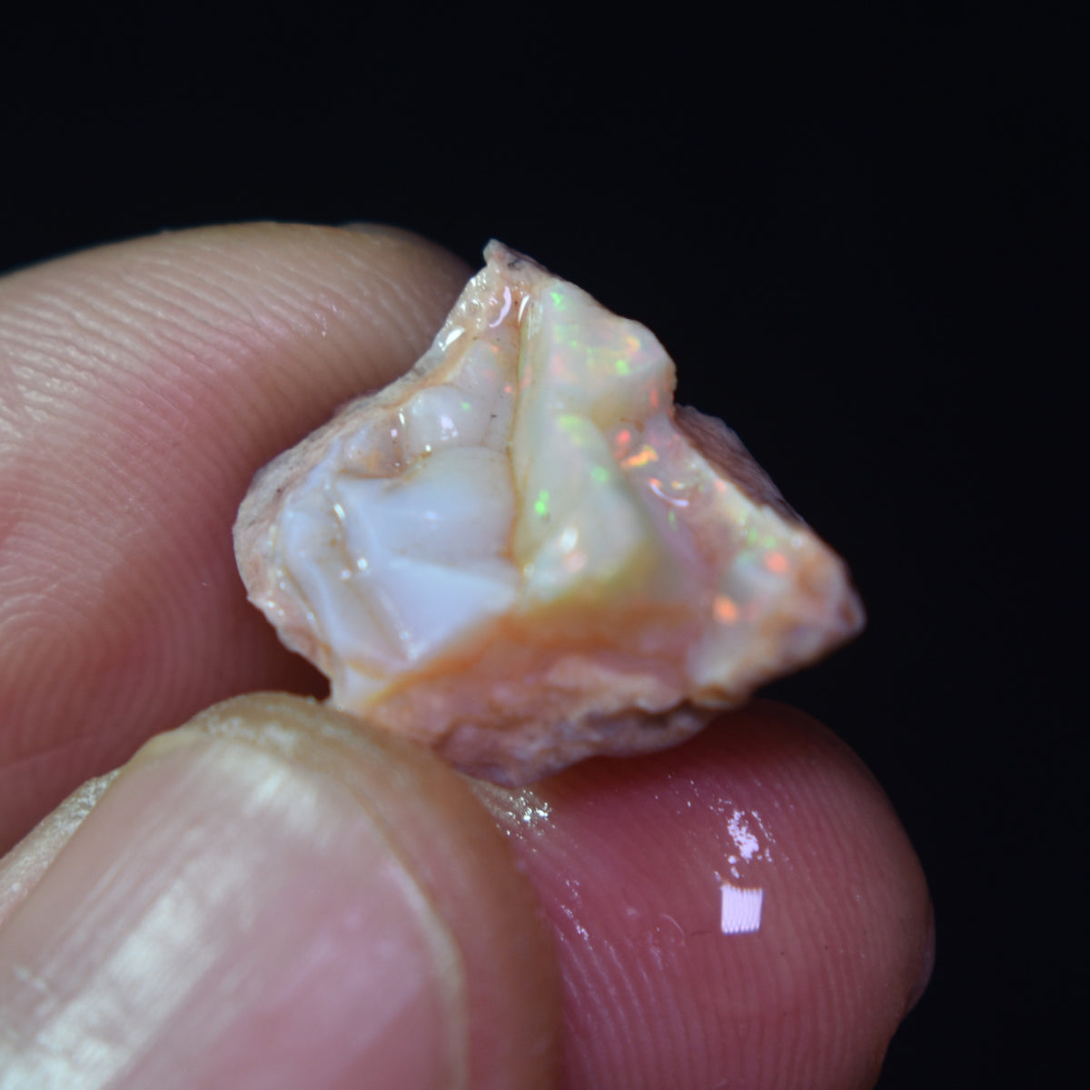 Mexican Rough Raw Fire Opal in Matrix Specimen Stone - 8ct #07