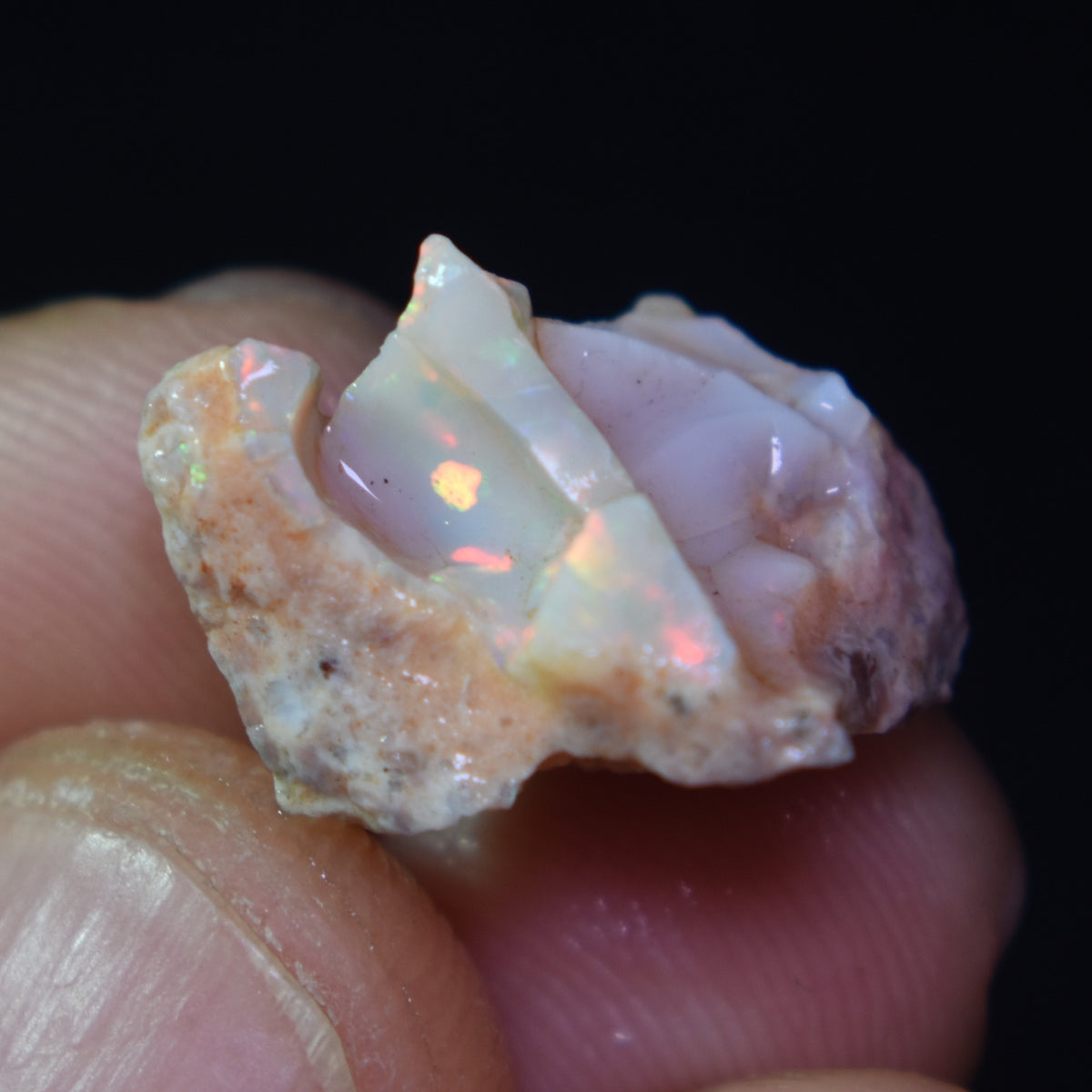 Mexican Rough Raw Fire Opal in Matrix Specimen Stone - 8ct #07