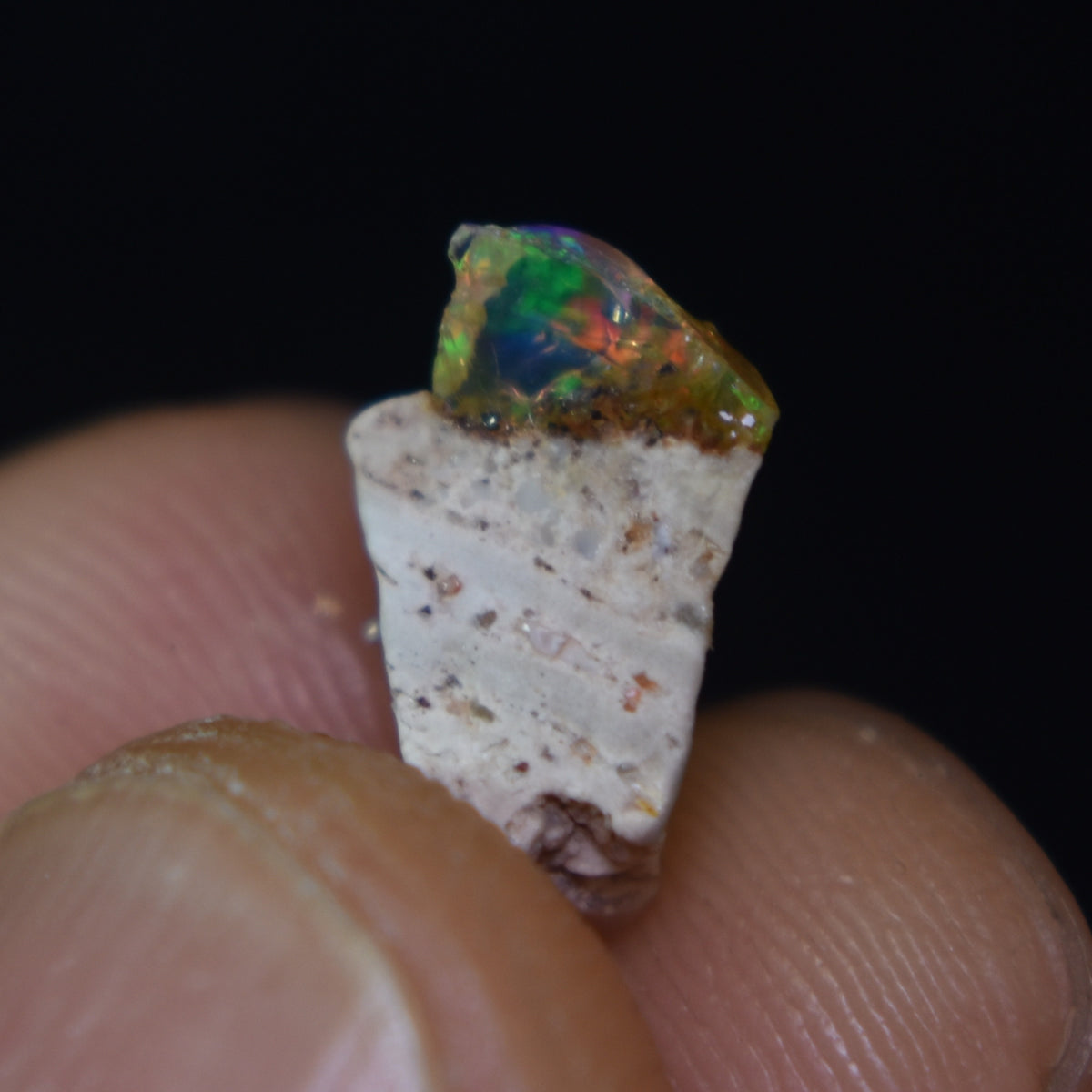 Mexican Rough Raw Fire Opal in Matrix Specimen Stone - 1.5ct #11