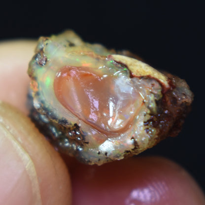 Mexican Rough Raw Fire Opal in Matrix Specimen Stone - 8ct #15