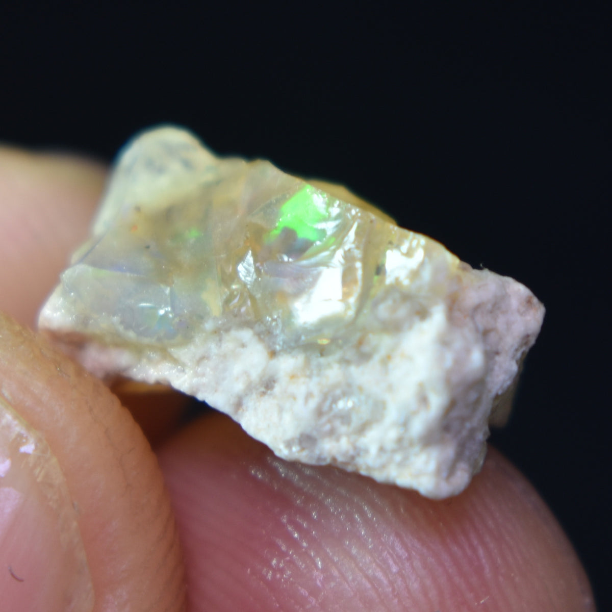 Mexican Rough Contraluz Raw Fire Opal in Matrix Specimen Stone - 6.6ct #22