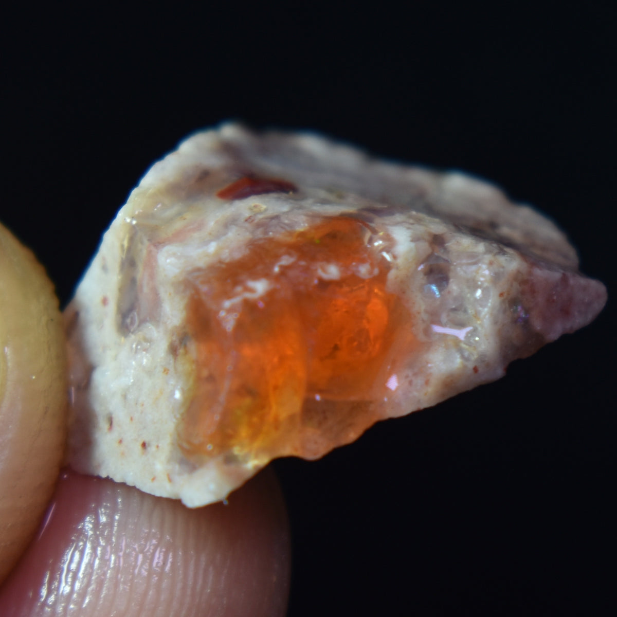 Mexican Rough Raw Fire Opal in Matrix Specimen Stones - 6 count - 67.5ct #47