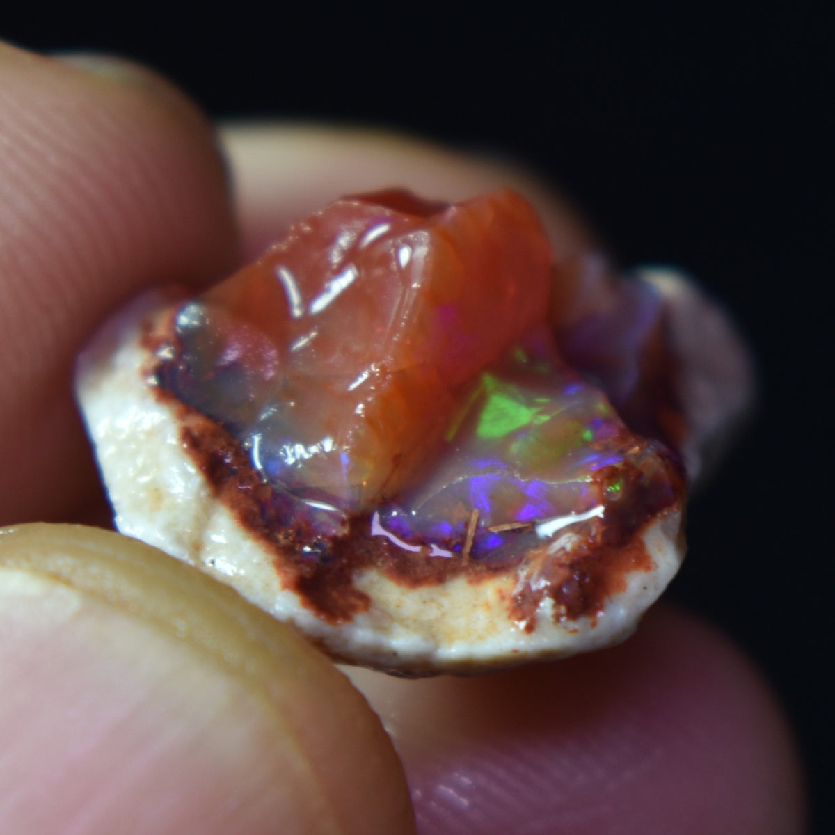 Mexican Rough Raw Fire Opal in Matrix Specimen Stones - 6 count - 67.5ct #47