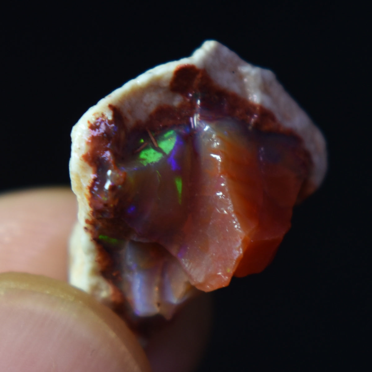 Mexican Rough Raw Fire Opal in Matrix Specimen Stones - 6 count - 67.5ct #47