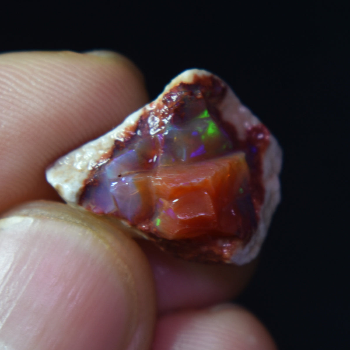 Mexican Rough Raw Fire Opal in Matrix Specimen Stones - 6 count - 67.5ct #47