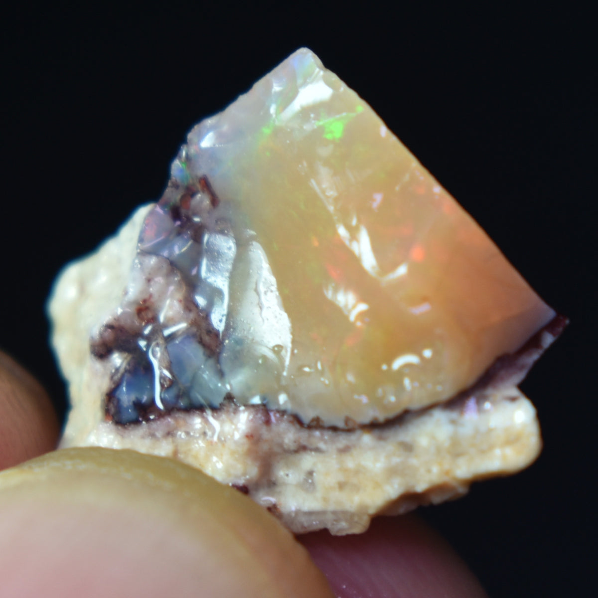 Mexican Rough Raw Fire Opal in Matrix Specimen Stones - 6 count - 67.5ct #47