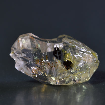 Golden Enhydro Petroleum Oil Diamond Quartz UV Fluorescent With Moving Bubble from Pakistan - 8.4ct #01