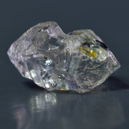 Golden Enhydro Petroleum Oil Diamond Quartz UV Fluorescent with Moving Bubble from Pakistan - 14ct #08