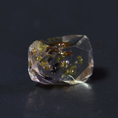 Golden Enhydro Petroleum Oil Diamond Quartz UV Fluorescent with Moving Bubble from Pakistan - 3 Count - 5.7ct #15