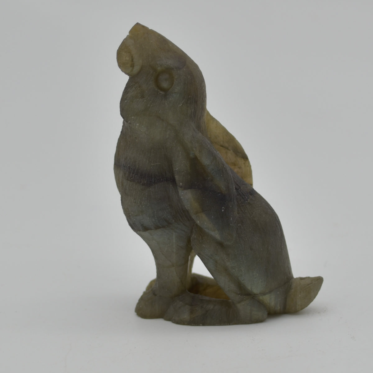 Labradorite Crystal Rabbit Hare - 7.5cm x 4.5cm x 2.5cm - 80 grams #01