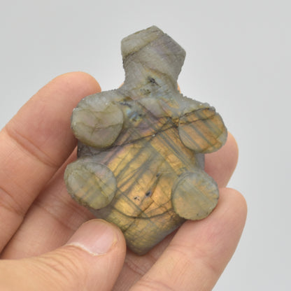 Labradorite Crystal Turtle - 2cm x 5.5cm x 4cm - 47 grams #01