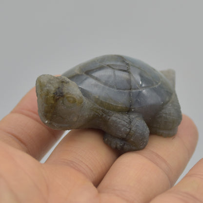 Labradorite Crystal Turtle - 2cm x 5.5cm x 4cm - 47 grams #01