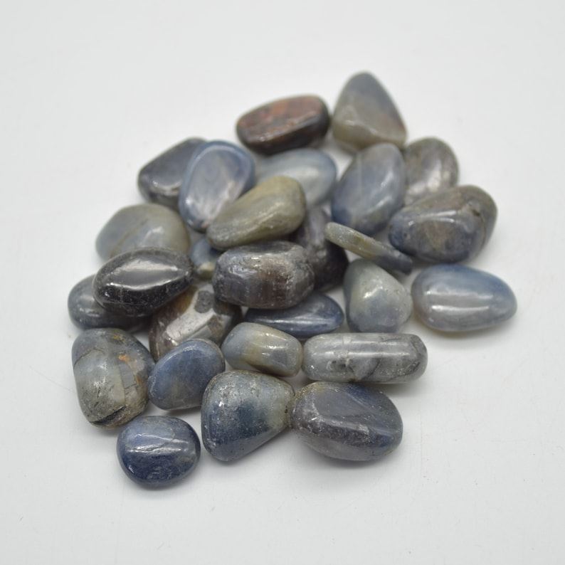 Iolite Tumbled Pebble Stones - 6 Count