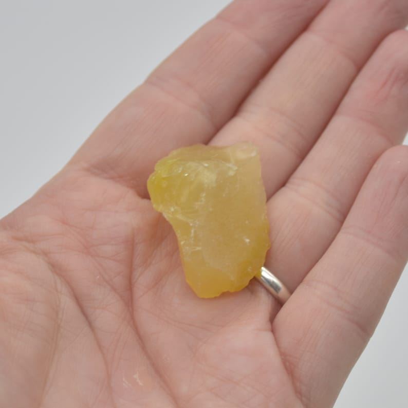 Raw Turkish Yellow Opal Specimen Rock - 8 grams