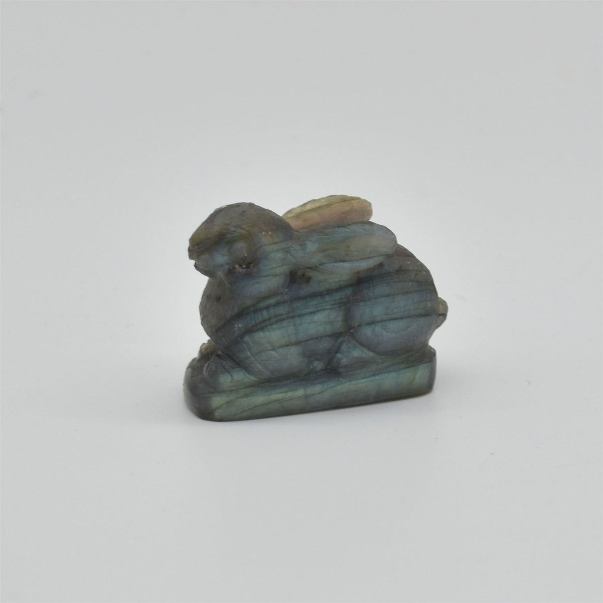 Labradorite Bunny Rabbit - 5cm x 4cm x 2cm - 59 grams