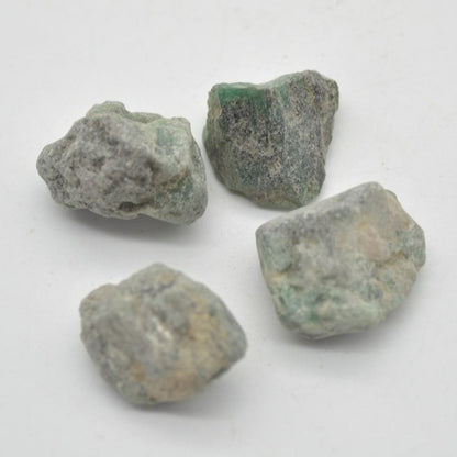 Raw Emerald Specimen Rocks - 4 Count - lot 03