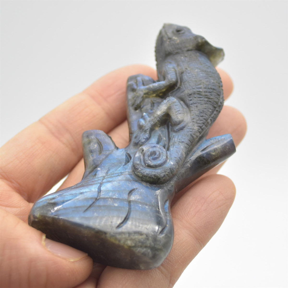 Labradorite Chameleon - 8.5cm x 5cm x 2cm - 84 grams