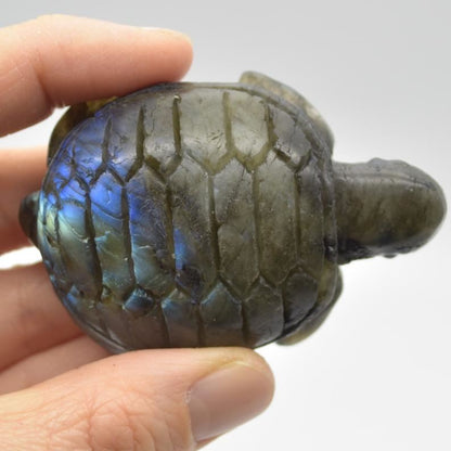 Labradorite Turtle - 6.5cm x 4cm x 2.5cm - 81 grams