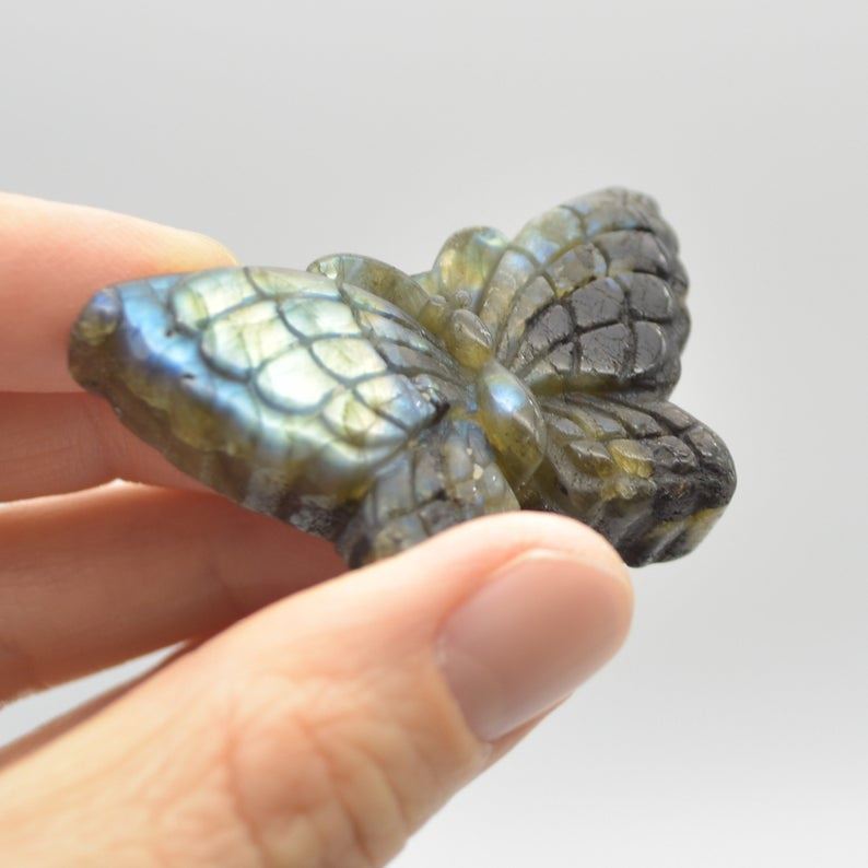 Labradorite Butterfly - 23 grams - 5cm x 3cm x 1cm